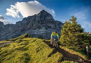Biken auf der grossen Scheidegg