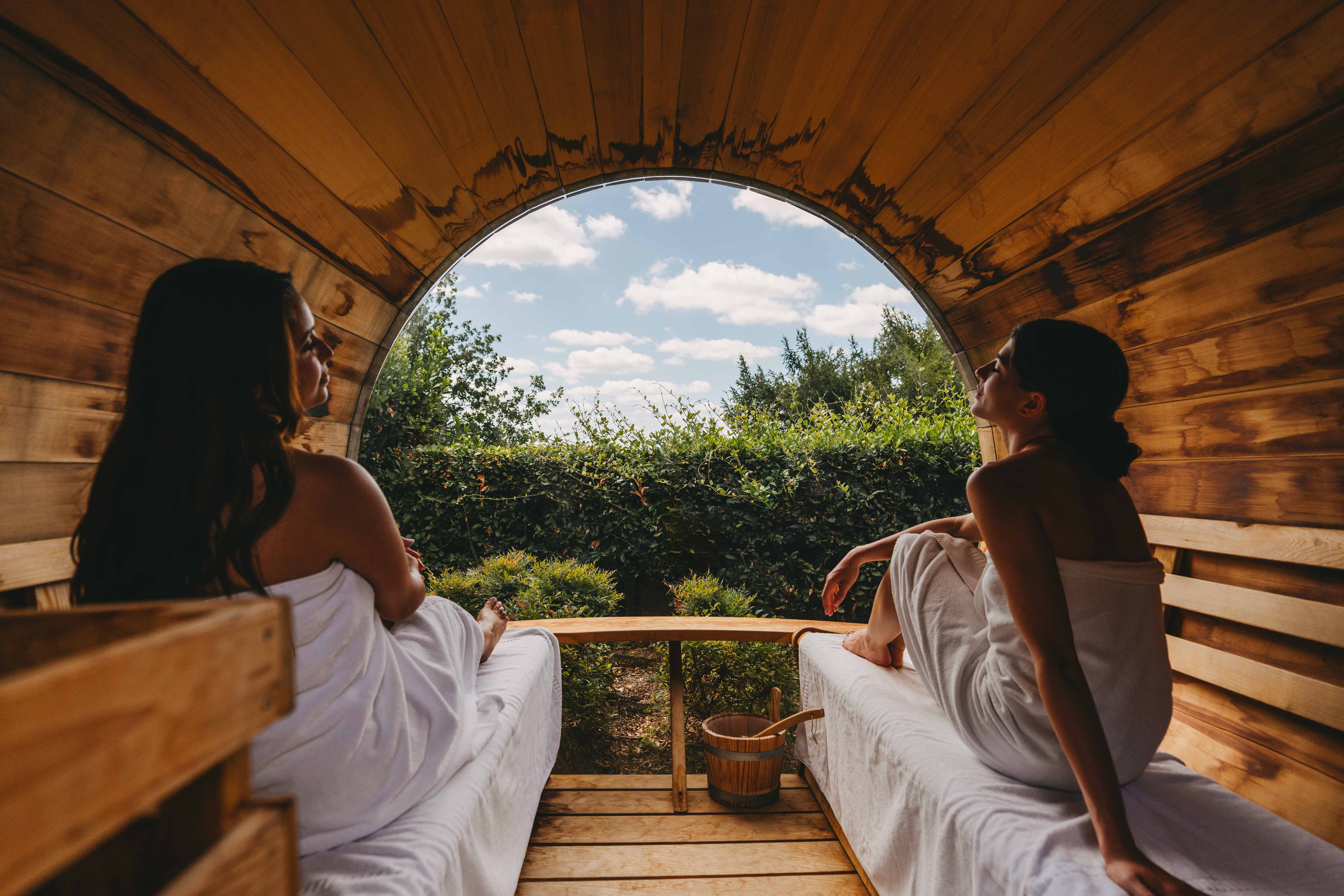 Ausblick von der Sauna - Sunstar Hotel Piemont